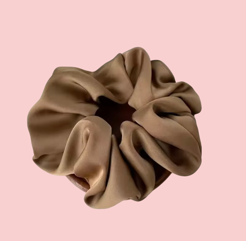 Silk-Feel Satin Scrunchie