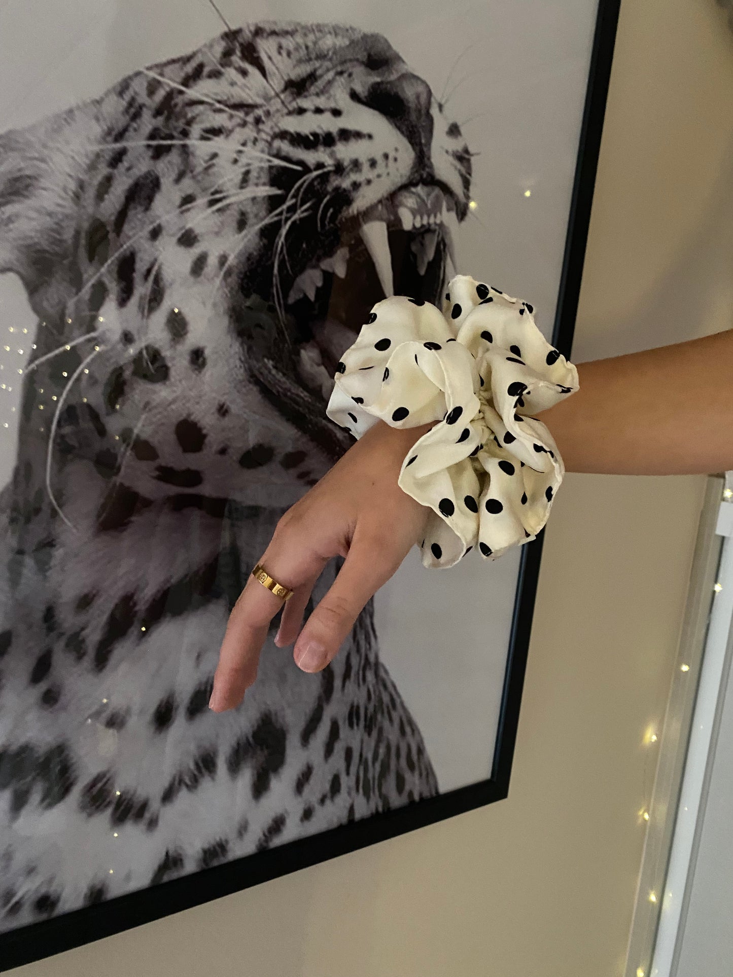 Polka Dot Scrunchie